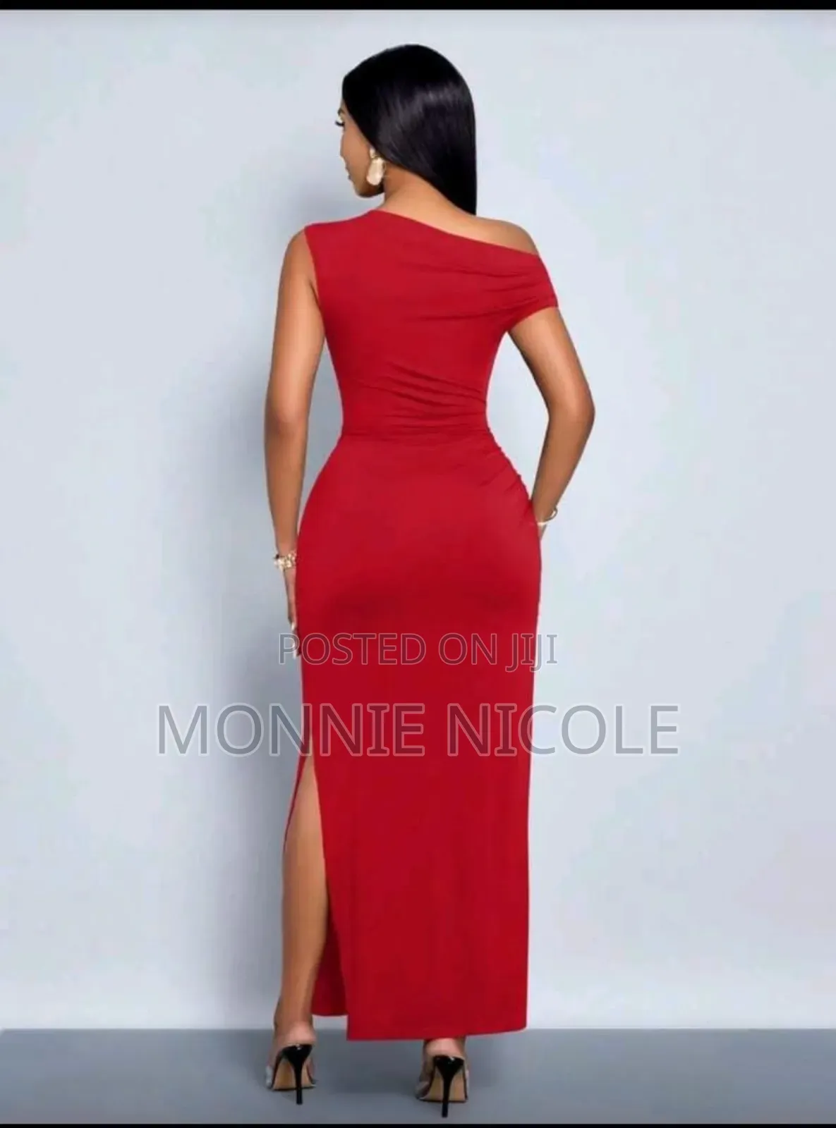 Simple Dinner Red Dress