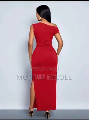 Simple Dinner Red Dress