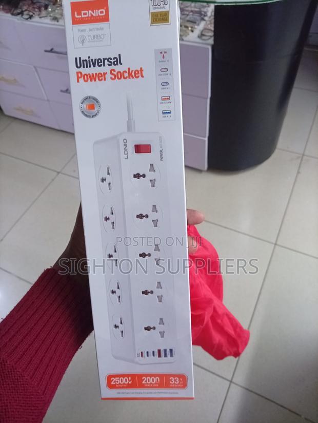 10 Ac Outlets Power Strip (3usb-C 3usb-A) Ldnio Sc10610c Eu Plug - main view