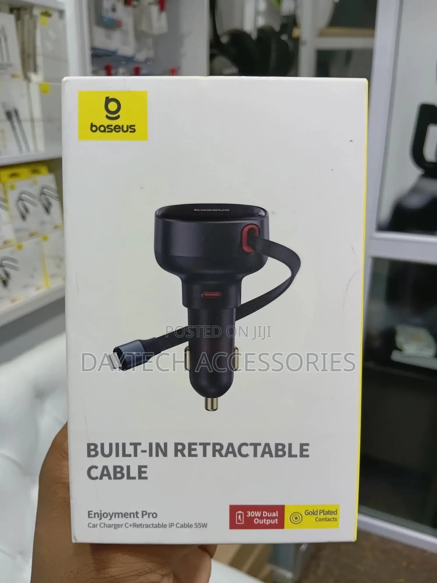 Baseus Enjoyment Pro Retractable Usb-C Car Charger 60w