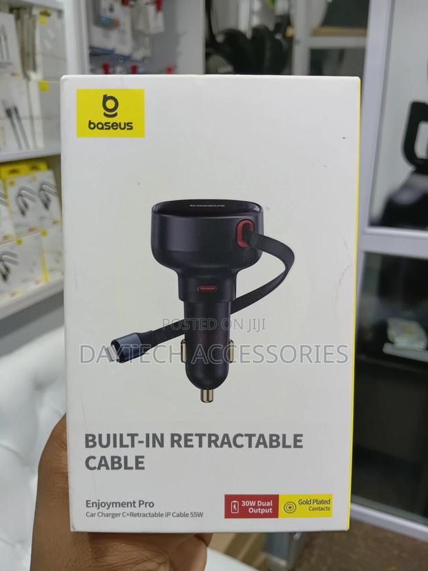Baseus Enjoyment Pro Retractable Usb-C Car Charger 60w