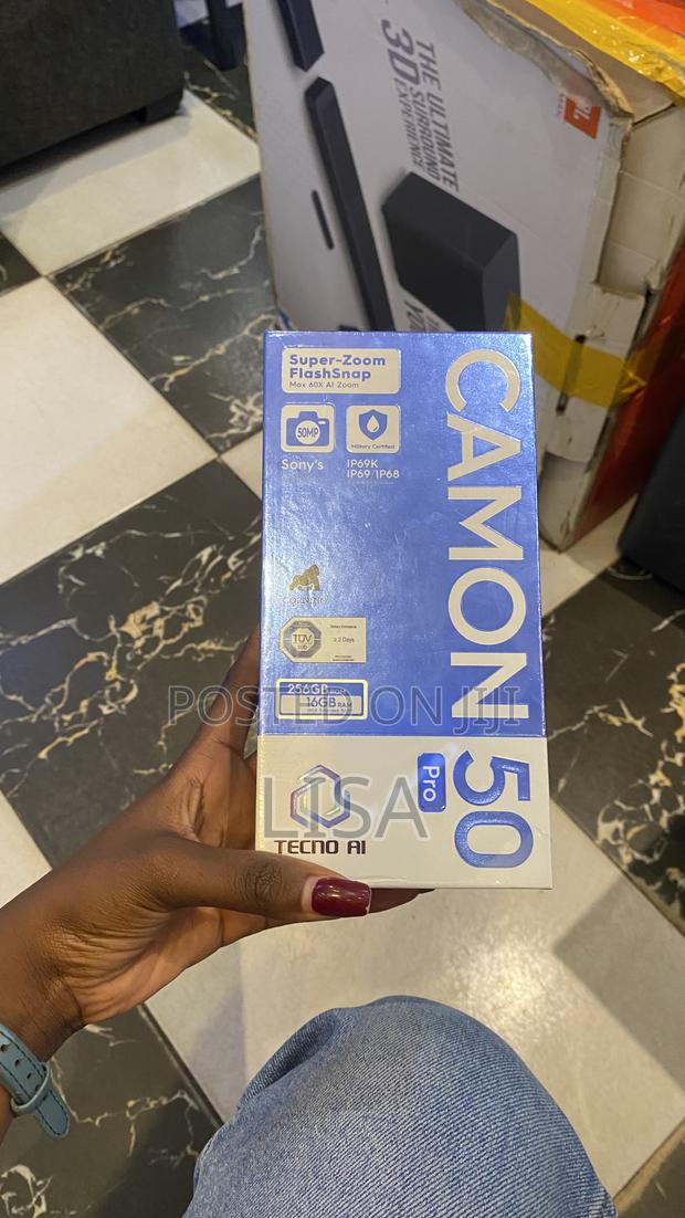 New Tecno Camon 50 Pro 256 GB Black