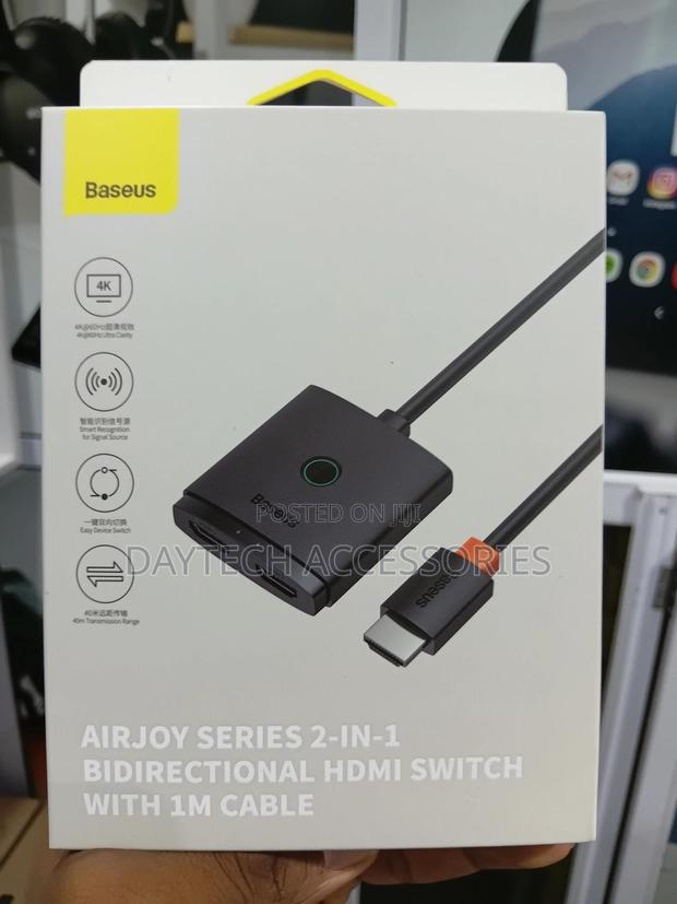 Baseus 2 in 1 Out Hdmi Switch Bi-Directional Hdmi Splitter - thumbnail 3