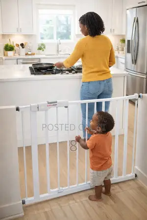 Pressure Mounted Baby Gate – No Drilling Needed