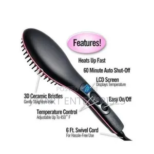 Simply Straight Hair Straightening Brush Comb Electric