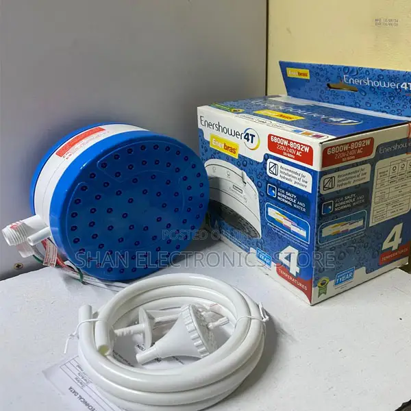 Enerbras 4t Instant Electric Shower – Hot Water for Salty Fresh Wat