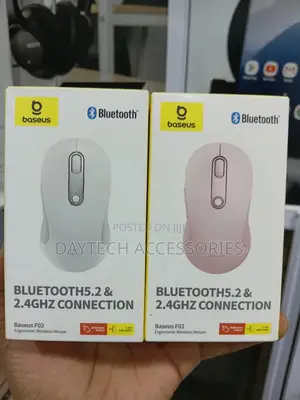 This Is a Baseus F02 Ergonomic Wireless Mouse.