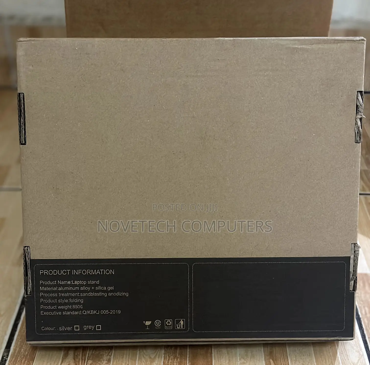 Aluminum Alloy Laptop Fan Stand Dual Heatsink Foldable Cooling Stand