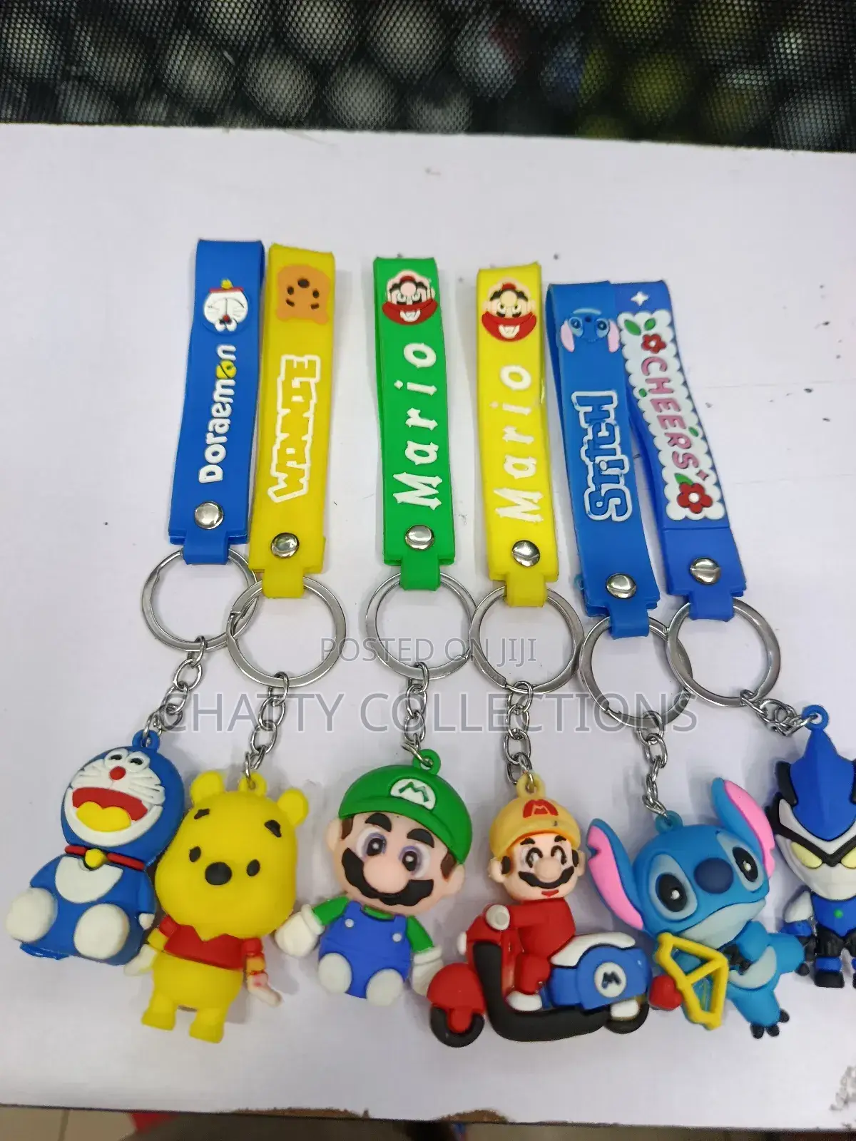Unisex Cartoon Themed Rubber Key Chains Key Holders