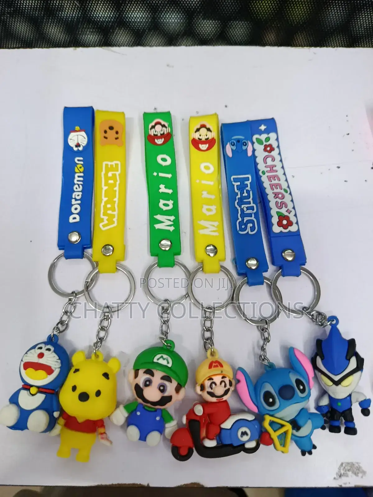 Unisex Cartoon Themed Rubber Key Chains Key Holders
