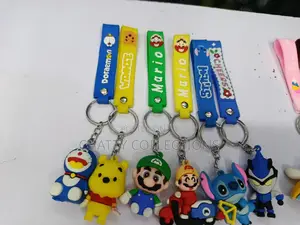 Unisex Cartoon Themed Rubber Key Chains Key Holders