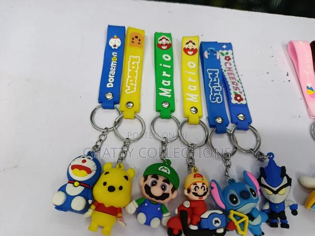 Unisex Cartoon Themed Rubber Key Chains Key Holders - thumbnail 5
