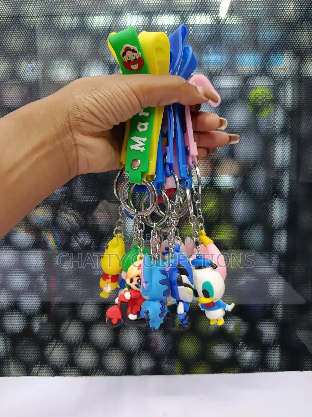 Unisex Cartoon Themed Rubber Key Chains Key Holders
