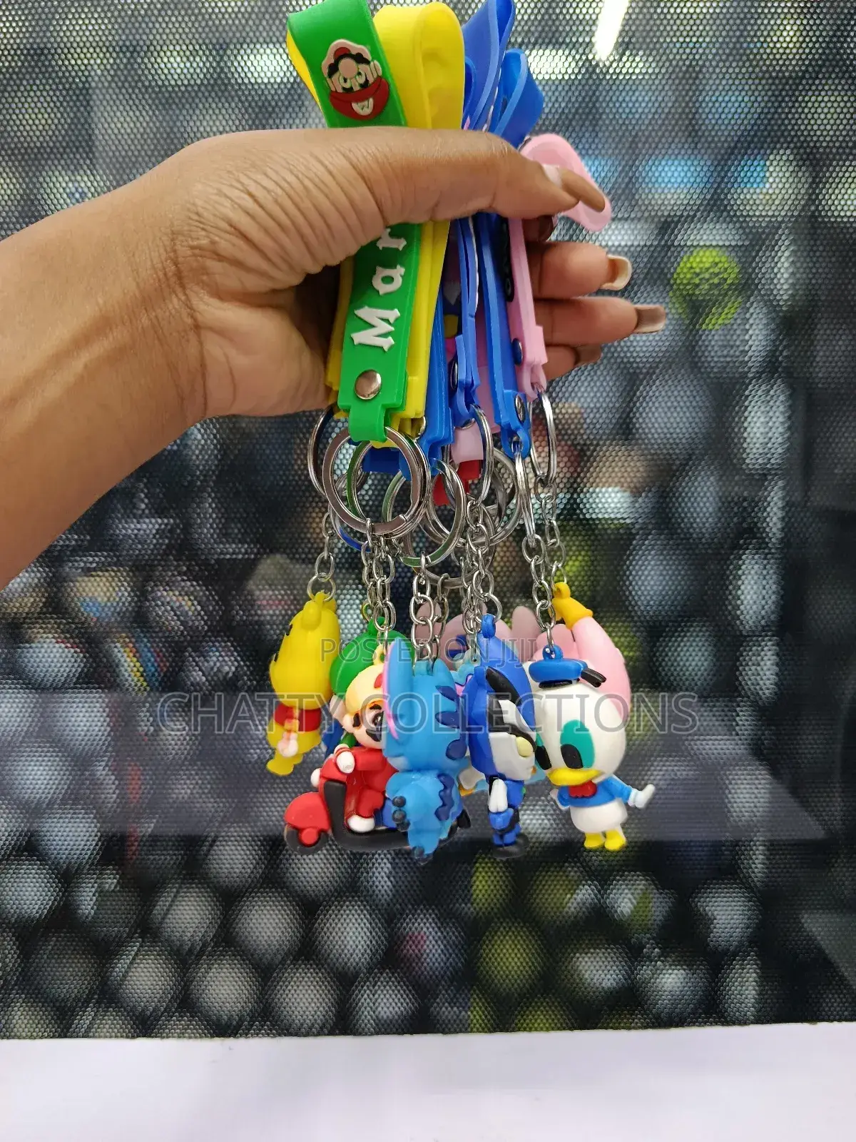 Unisex Cartoon Themed Rubber Key Chains Key Holders