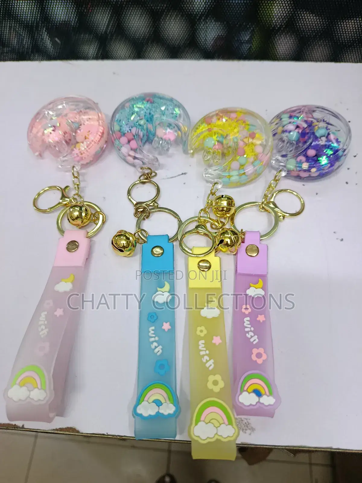 Moon Silicone Keychains Keyholders
