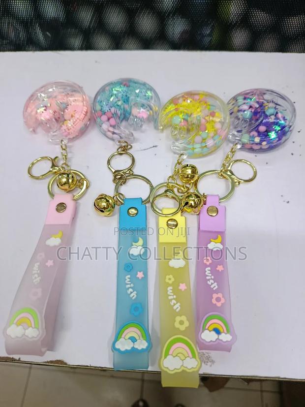 Moon Silicone Keychains Keyholders