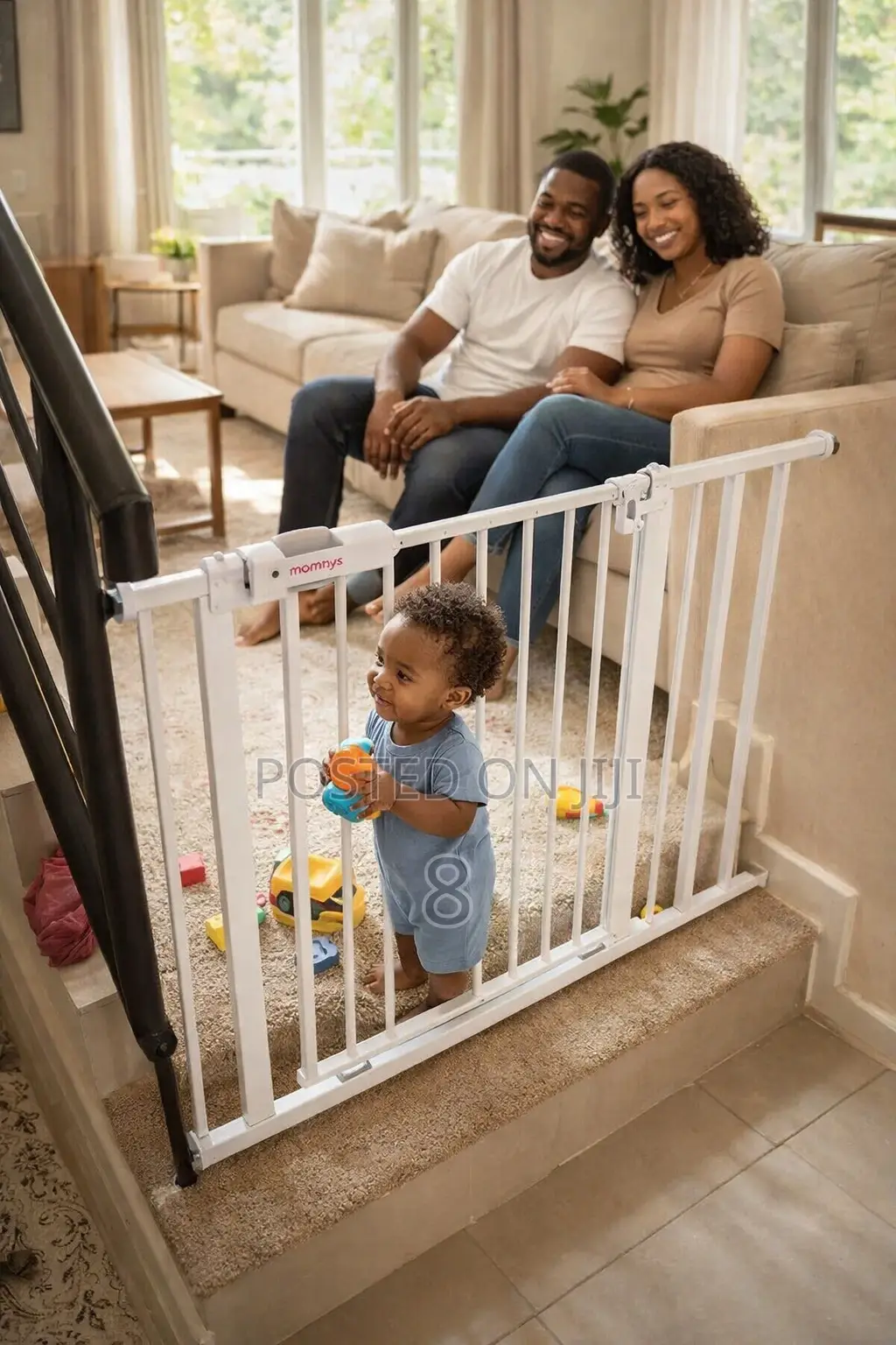 Baby Gate for Stairs Top – Extra Safe Design