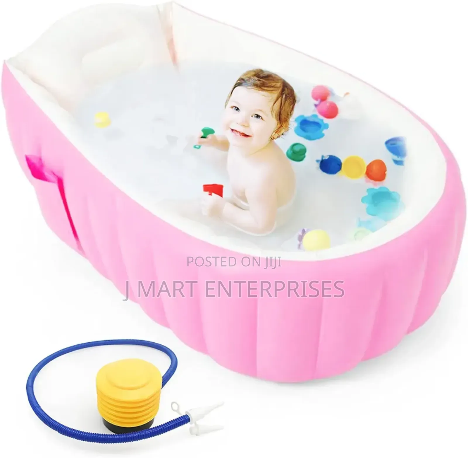 Inflatable Baby Bath Tub With Air Pump, Portable Bath