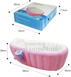 Inflatable Baby Bath Tub With Air Pump, Portable Bath