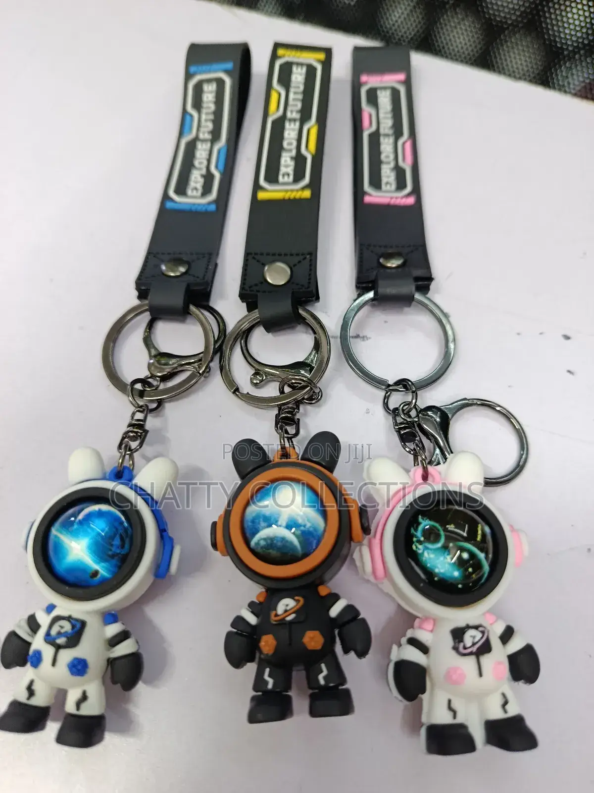Space Unisex Key Holders Keychains
