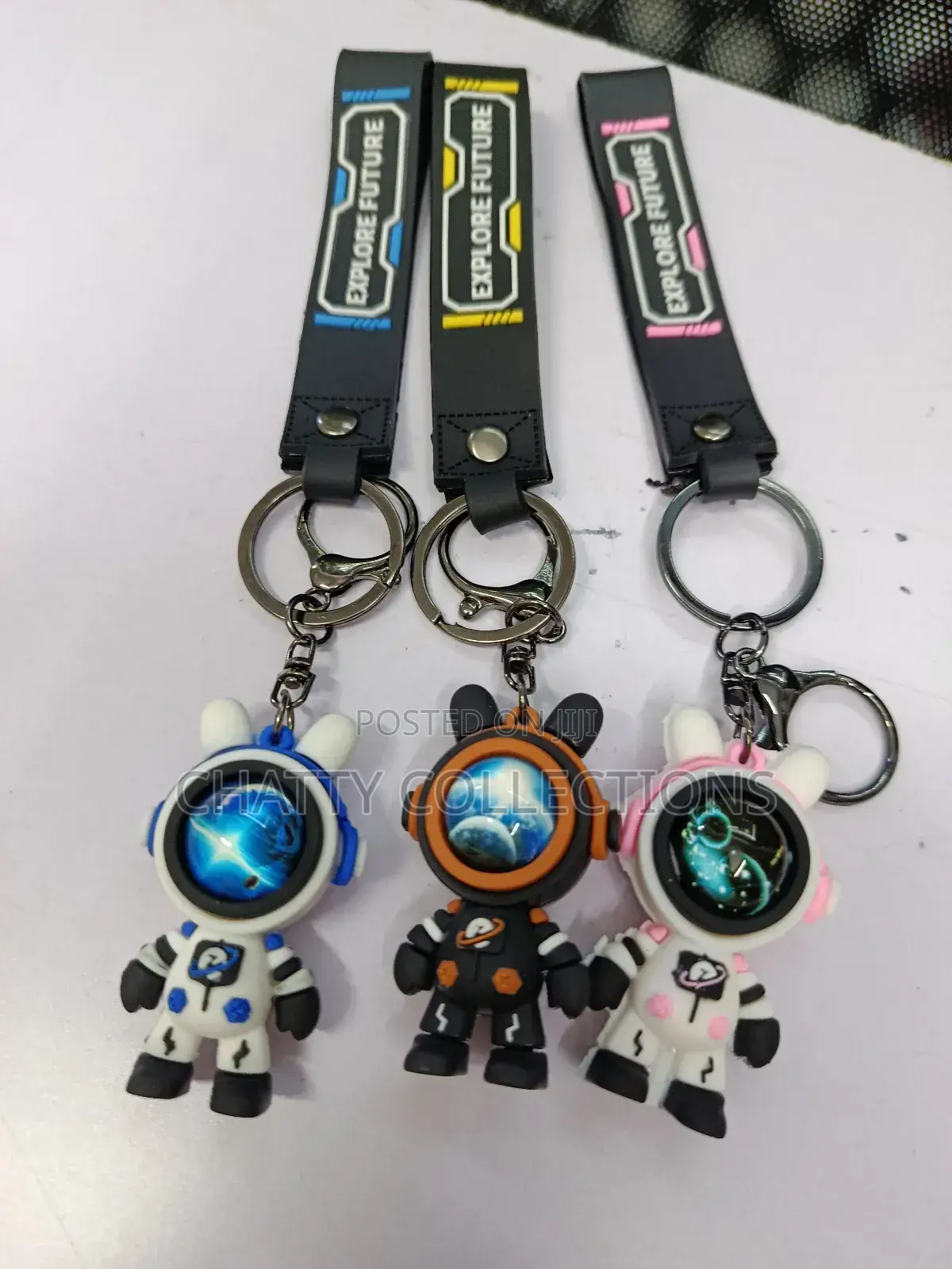 Space Unisex Key Holders Keychains