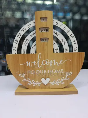 Wooden Office and Home Calendar Decor .