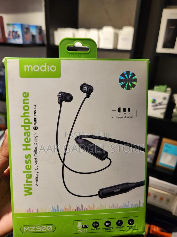 New Wireless Neckband With Arbitrary Curved Design-Mz300 - thumbnail 3