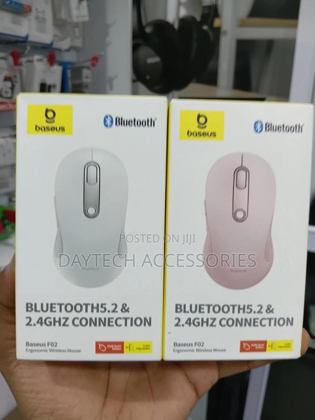 Baseus F02 Wireless Mouse Bluetooth V5.2 and 2.4ghz - thumbnail 3