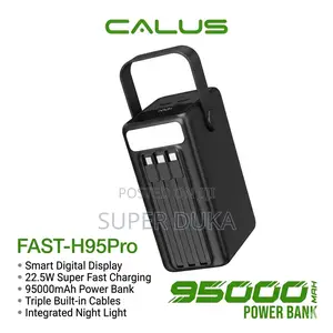 Calus Fast-H95pro 95000mah Power Bank - 22.5w Fast Charge Led Light