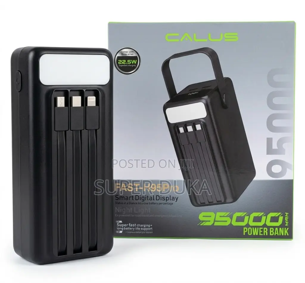 Calus Fast-H95pro 95000mah Power Bank - 22.5w Fast Charge Led Light