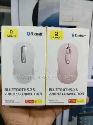 Baseus F02 Wireless Mouse Bluetooth V5.2 and 2.4ghz Connectivity.