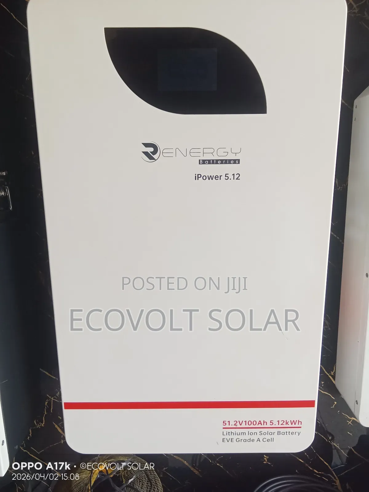 5.12kwh , 51.2v Renergy Lithium Battery 100ah