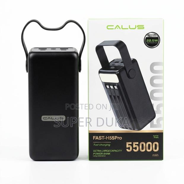 Calus Fast-H55pro 55000mah Power Bank - 22.5w Fast Charge Led Light