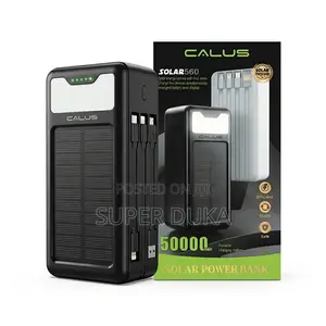 Calus Solar560 50000mah Solar Power Bank - 22.5w Fast Charge 4 Wires