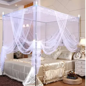 Four Stand Mosquito Net With Stable Frame – Breathable Durable