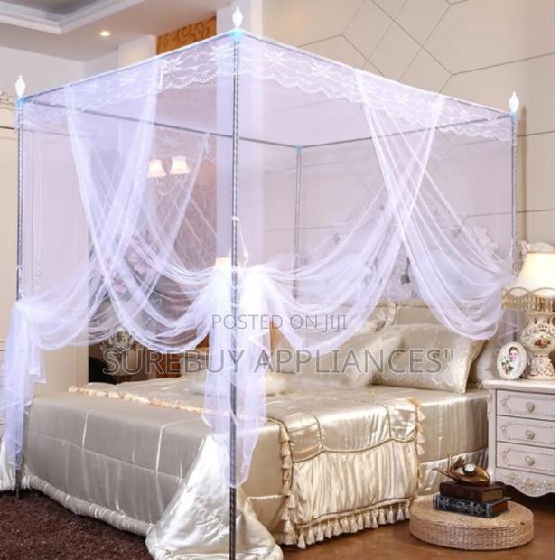 Four Stand Mosquito Net With Stable Frame – Breathable Durable