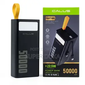 Calus Fast 500 50000mah Power Bank - 22.5w Fast Charge Led Light