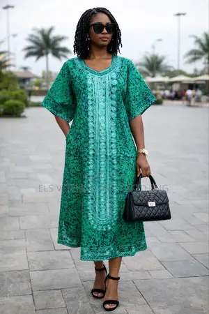 African Embroidered Long Dresses(Batik)