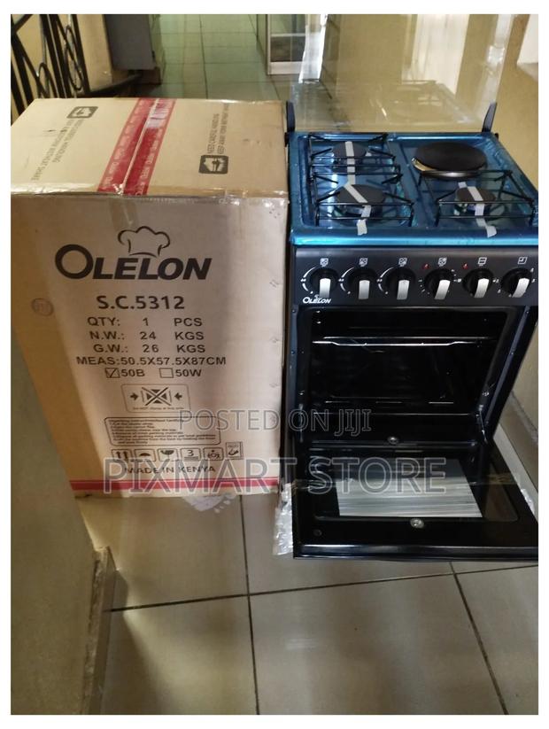 Olelon 50x55cm 3 Gas + 1 Electric Cooker With Oven