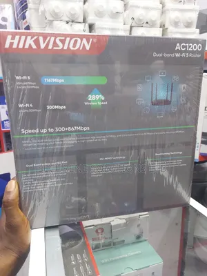 Hikvision Ac1200 Dual-Band Wi-Fi 5 Router.