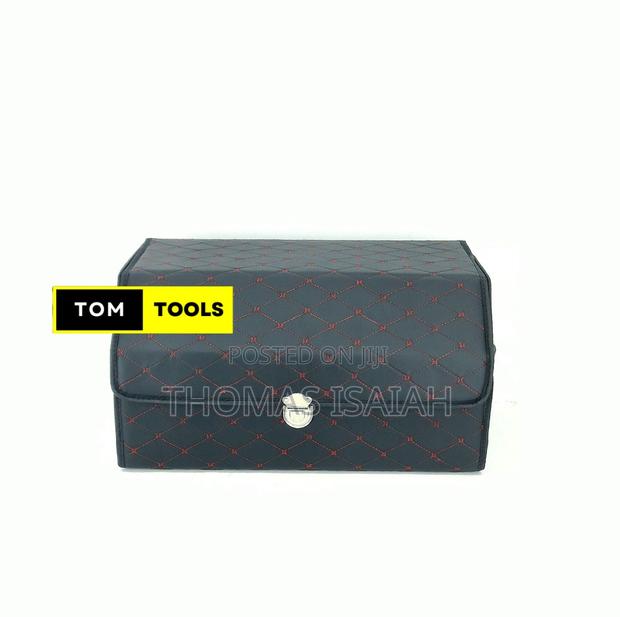 Flip Top Pu Leather Trunk Boot Organizer for Cars - thumbnail 2