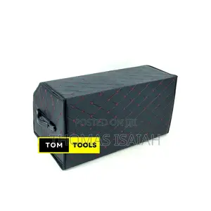 Flip Top Pu Leather Trunk Boot Organizer for Cars