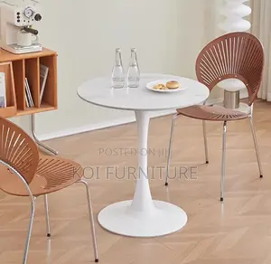Dining Table : The Arctic White Round Home Dining Table