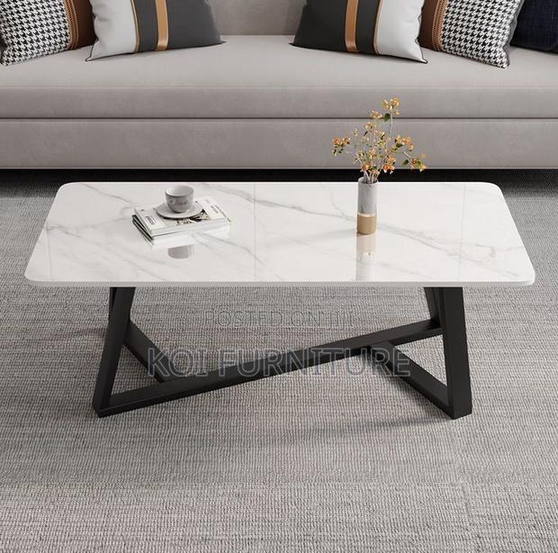 Home Table; Elegant Rectangular Center Table With Premium Finish - thumbnail 2