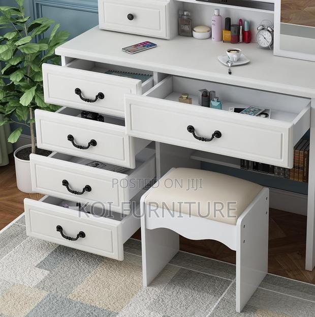 Vanity Set : Modern White Makeup Vanity Desk - thumbnail 6