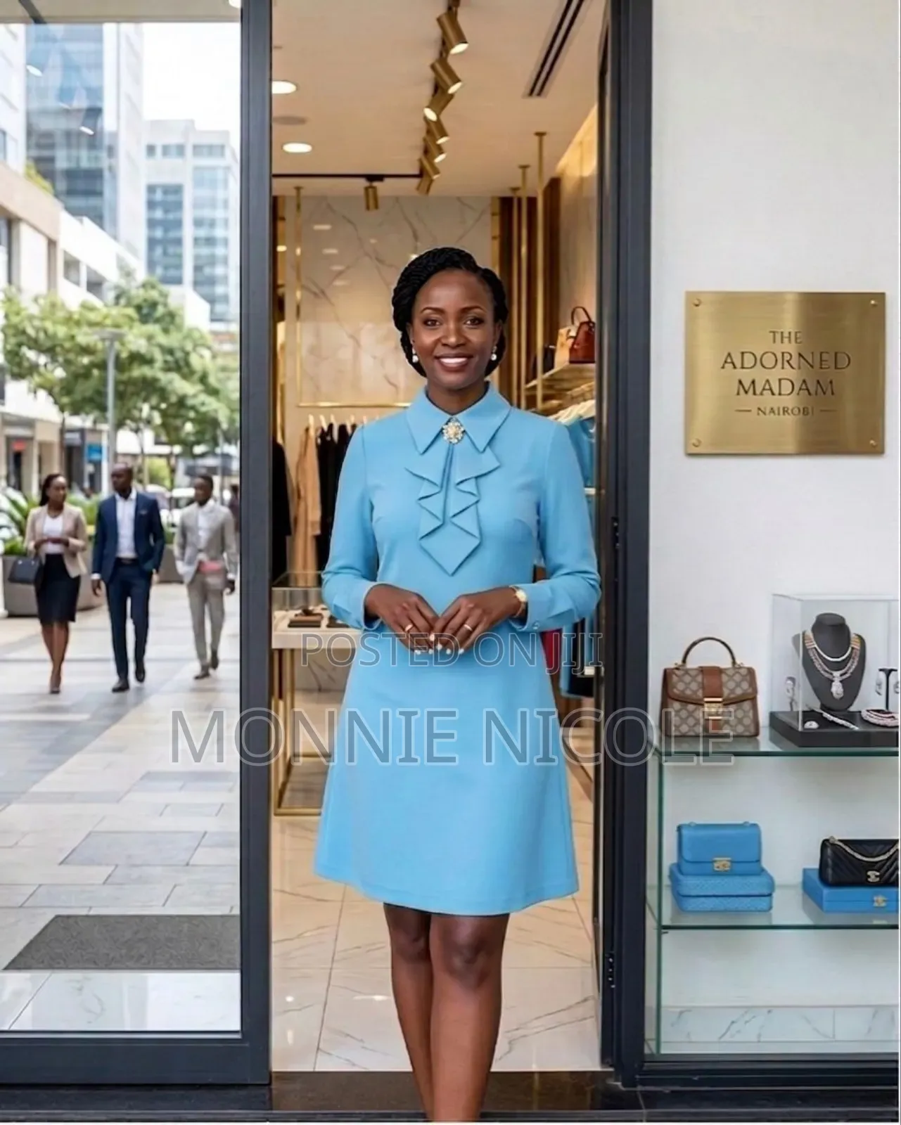 Light Blue Shift Dress