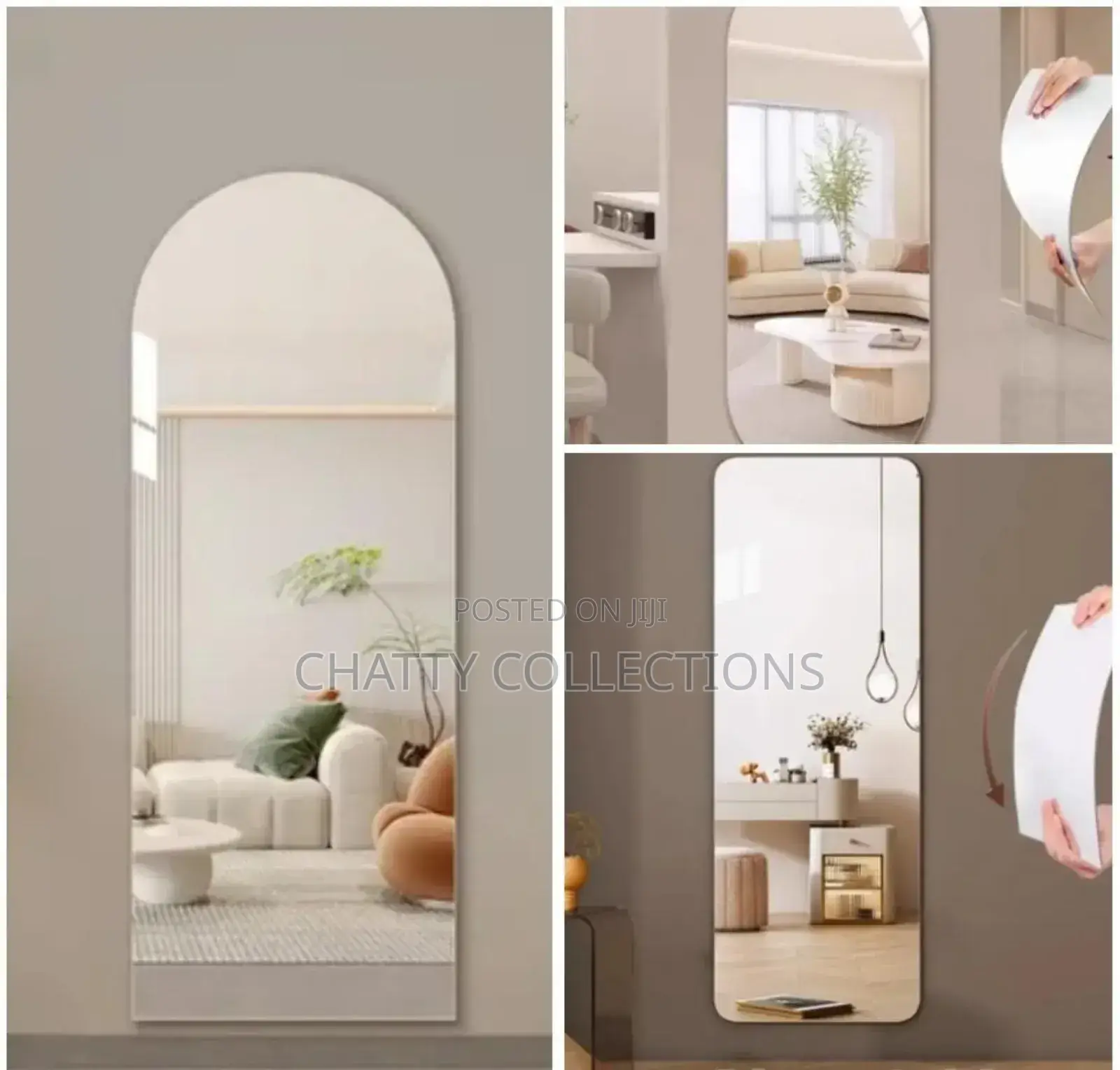 Peel and Stick Unbreakable Mirrors