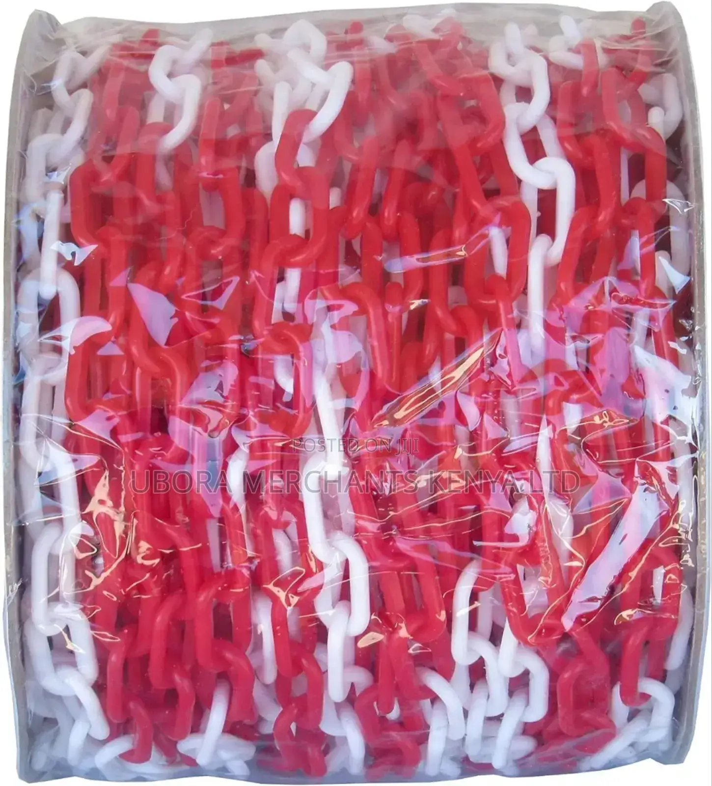 Red & White Roadway Safety Chain