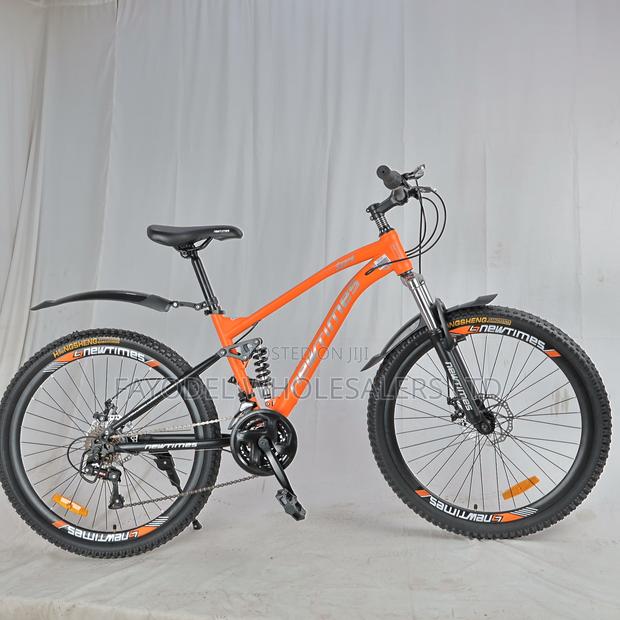 Versatile New Dual Suspension MTB - 26-Inch Wheels With Knobby Tires