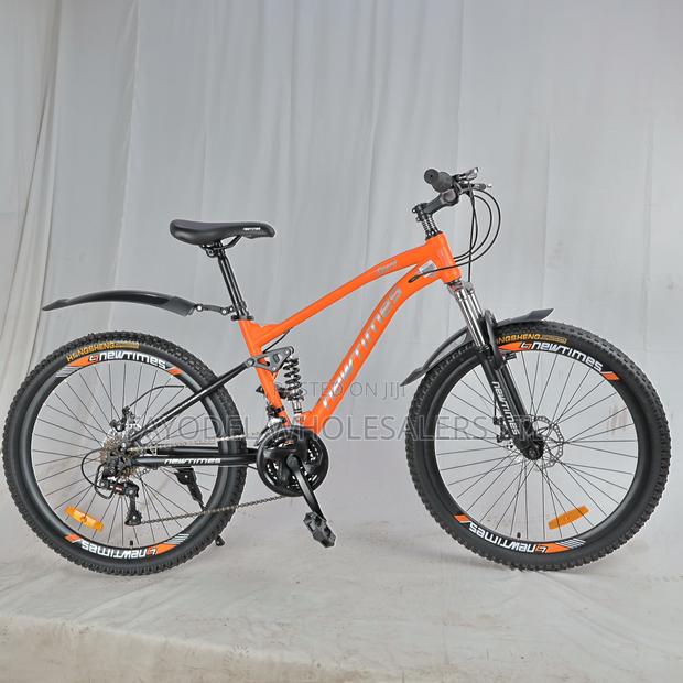 Newtimes 26-Inch Mountain Bike With Front and Rear Suspension